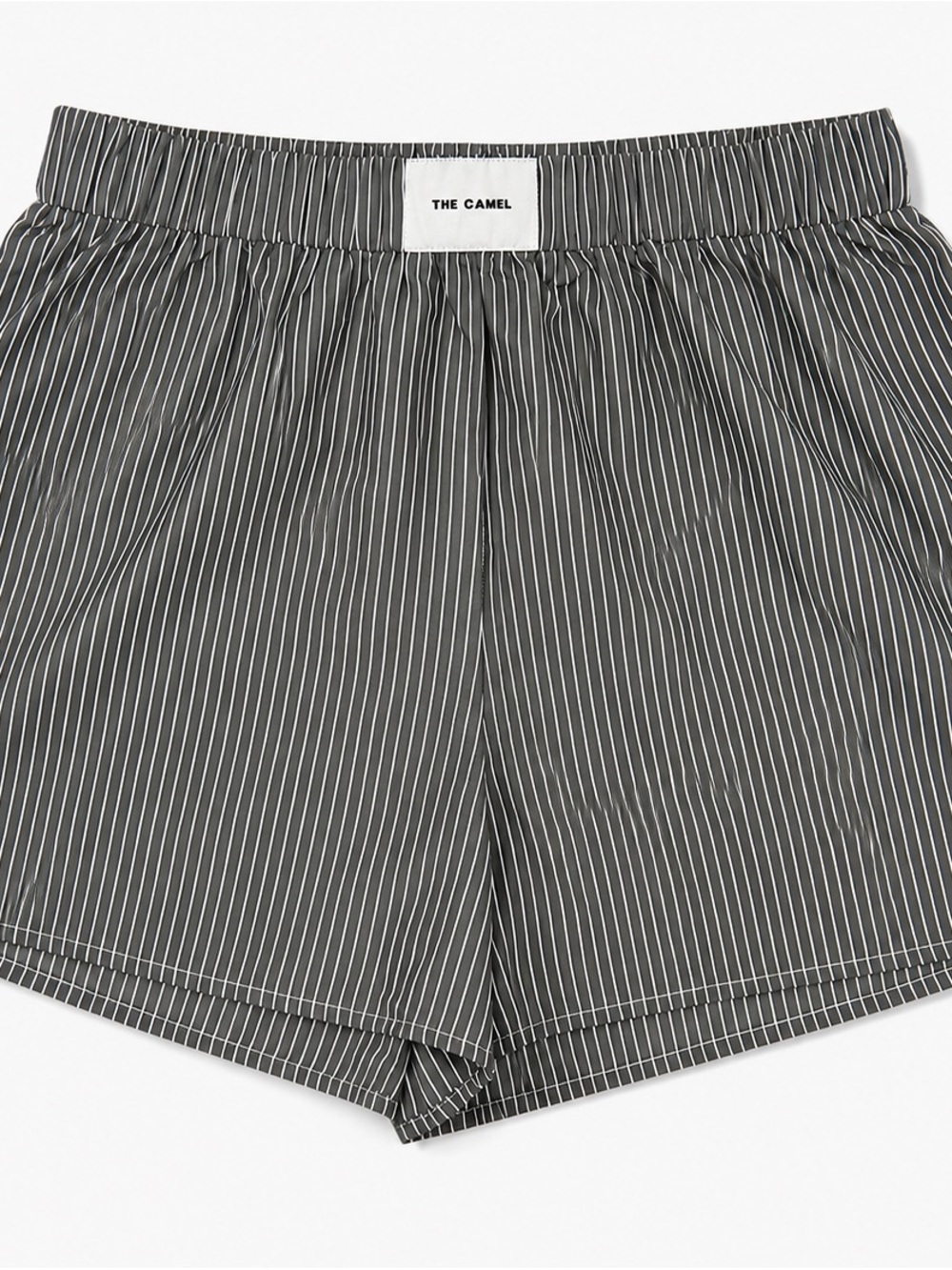 Women's Gray Pinstripe Athletic Shorts